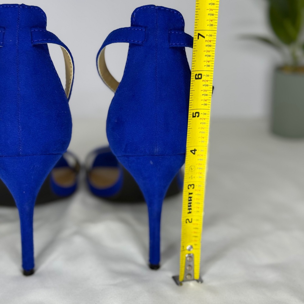 Material‎ Girl MBLAIRE6 Royal Blue Ankle Strap Stiletto Sandals Womens 8.5M - Picture 10 of 10